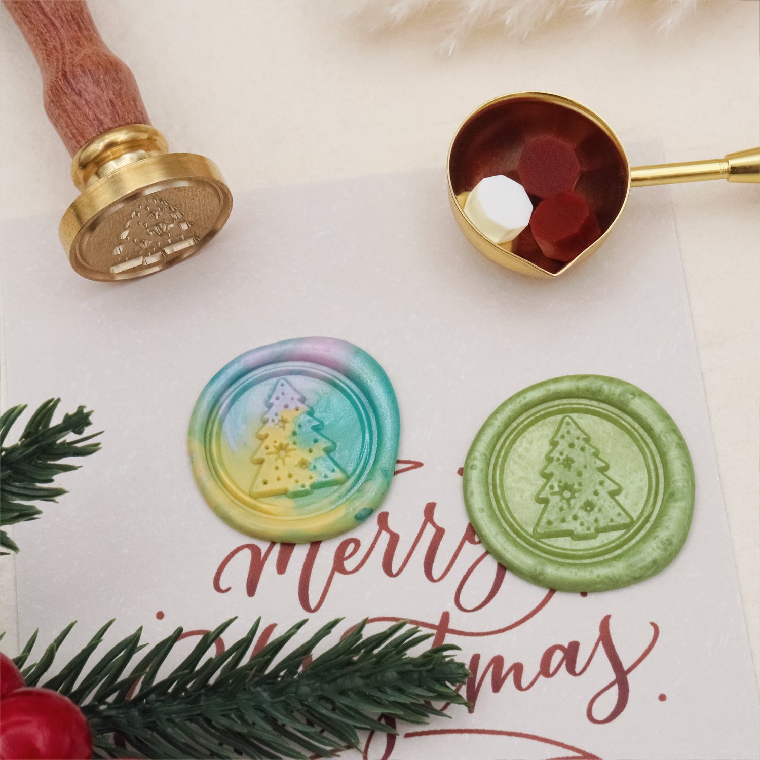 Carimbo de Sinete de Lacre de Natal Stamprints 4