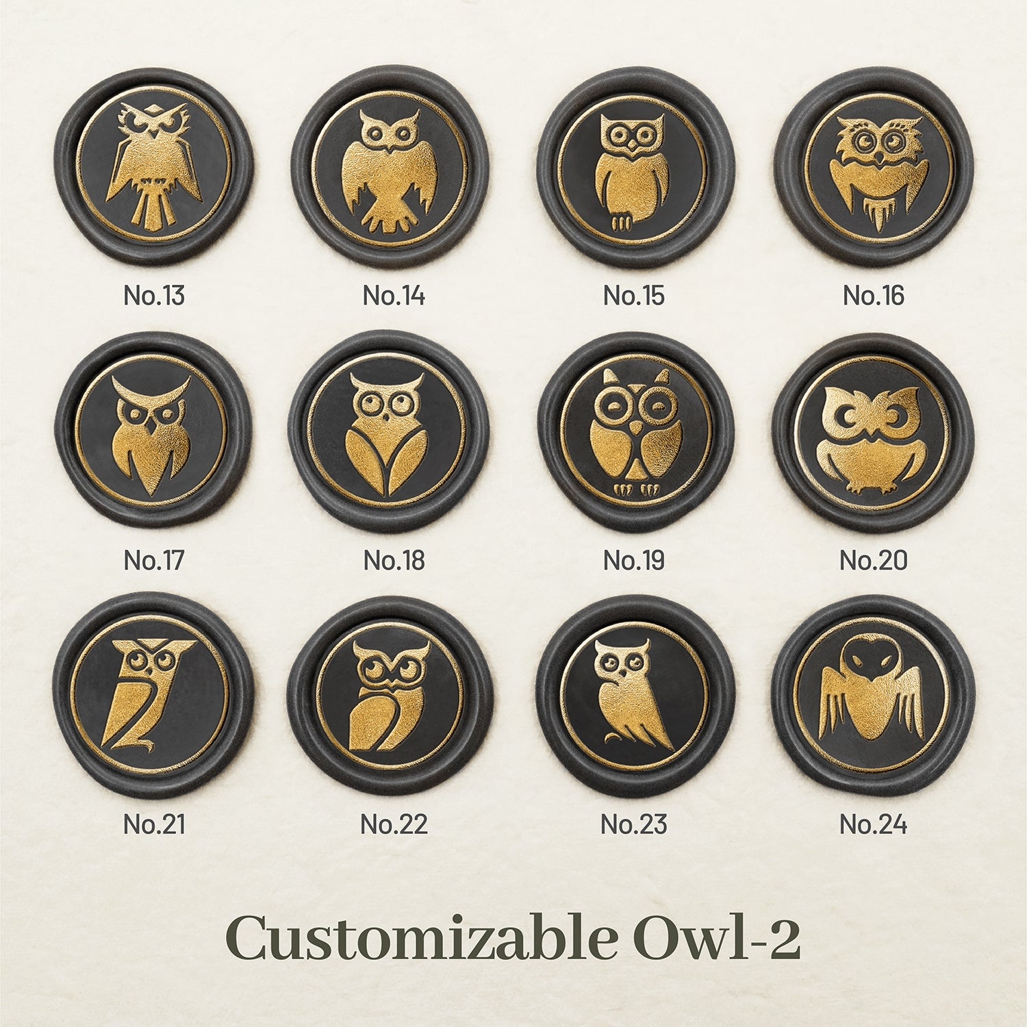 Stamprints Owl Wax Seal Stamp design 2