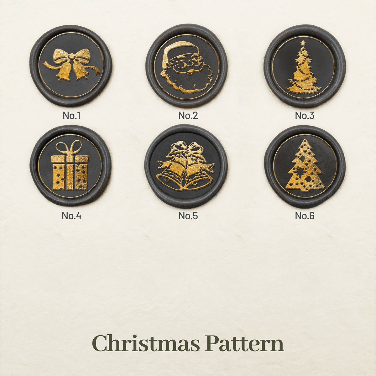 Stamprints Design 1 de Carimbo de Sinete de Lacre de Natal