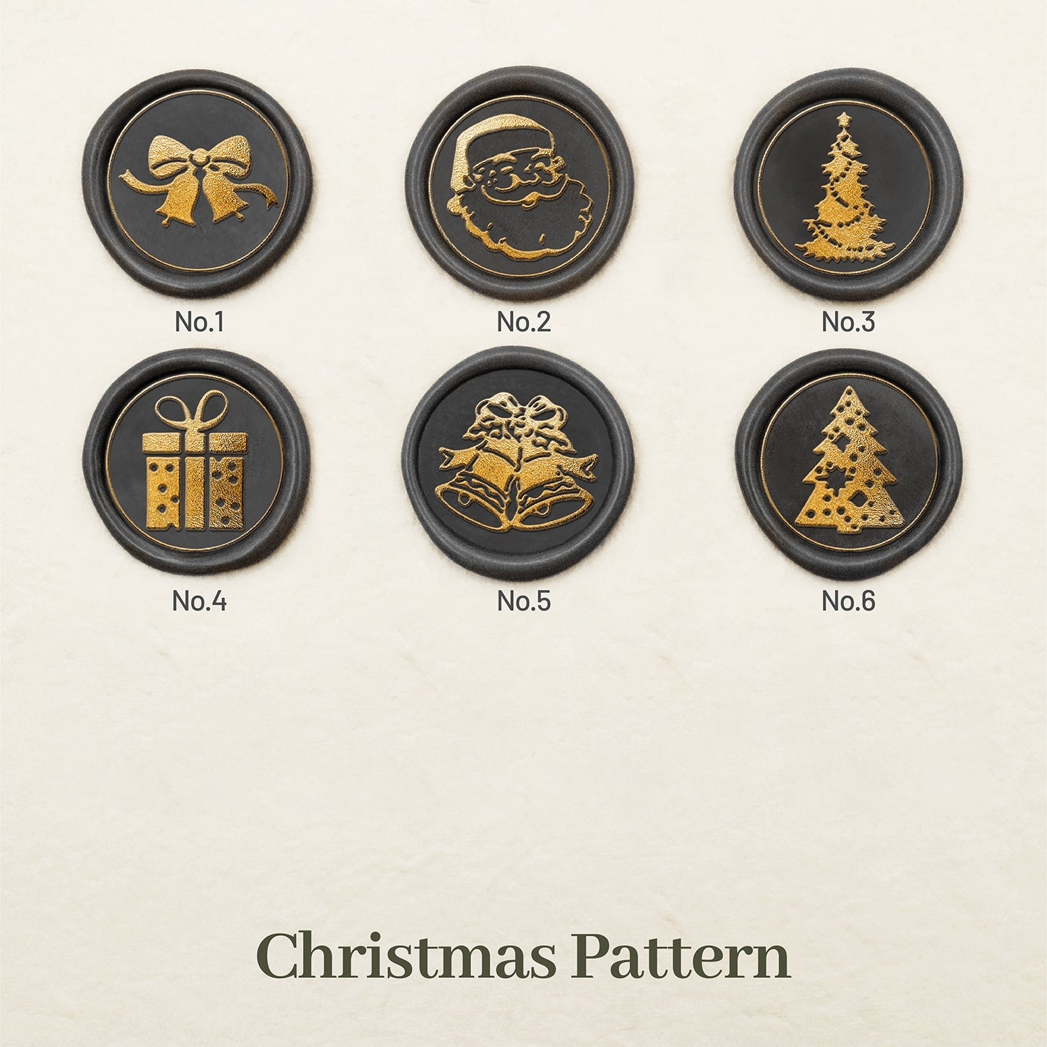 Stamprints Design 1 de Carimbo de Sinete de Lacre de Natal