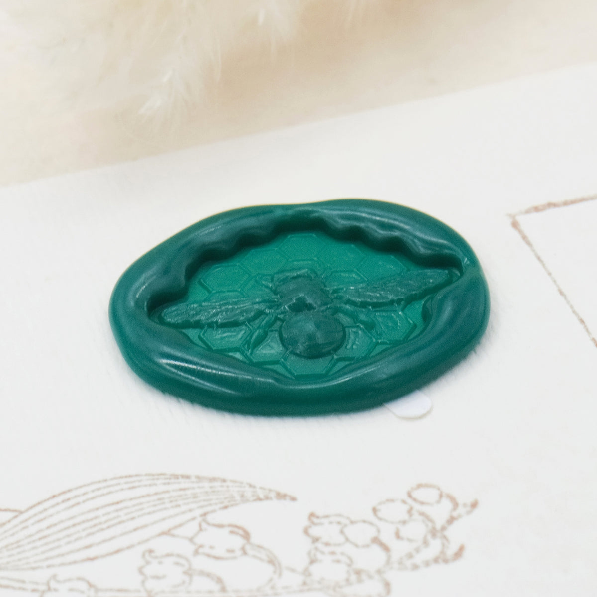 Stamprints Adesivos de Sinete de Lacre Autocolantes com Abelha em Relevo 3D 4