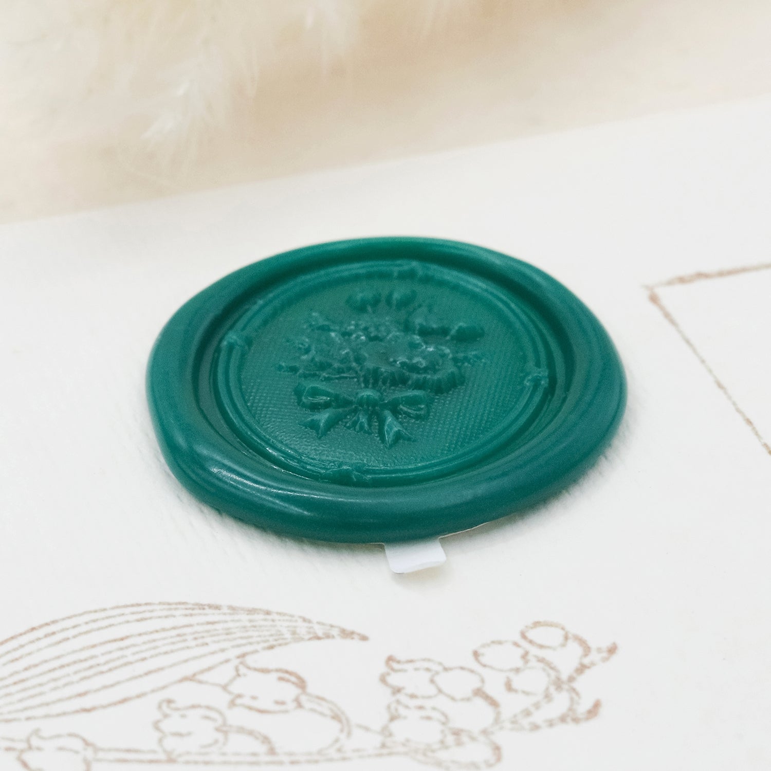 Stamprints Adesivos de Sinete de Lacre Autocolante Buquê Relevo 3D 4