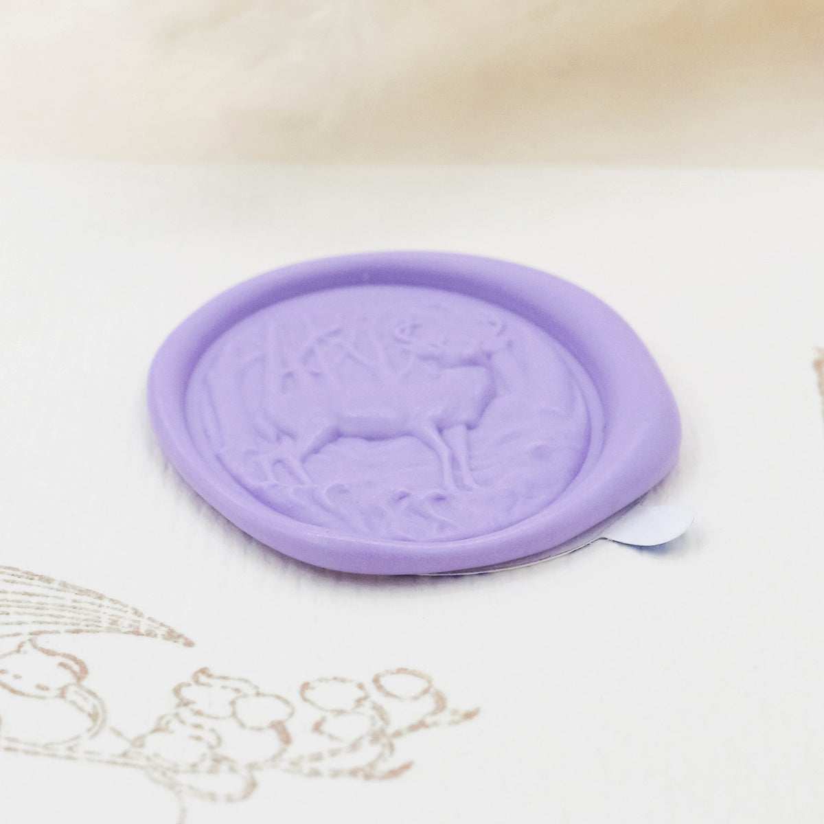 Stamprints Adesivos de Sinete de Lacre Autocolante com Alce em Relevo 3D 4