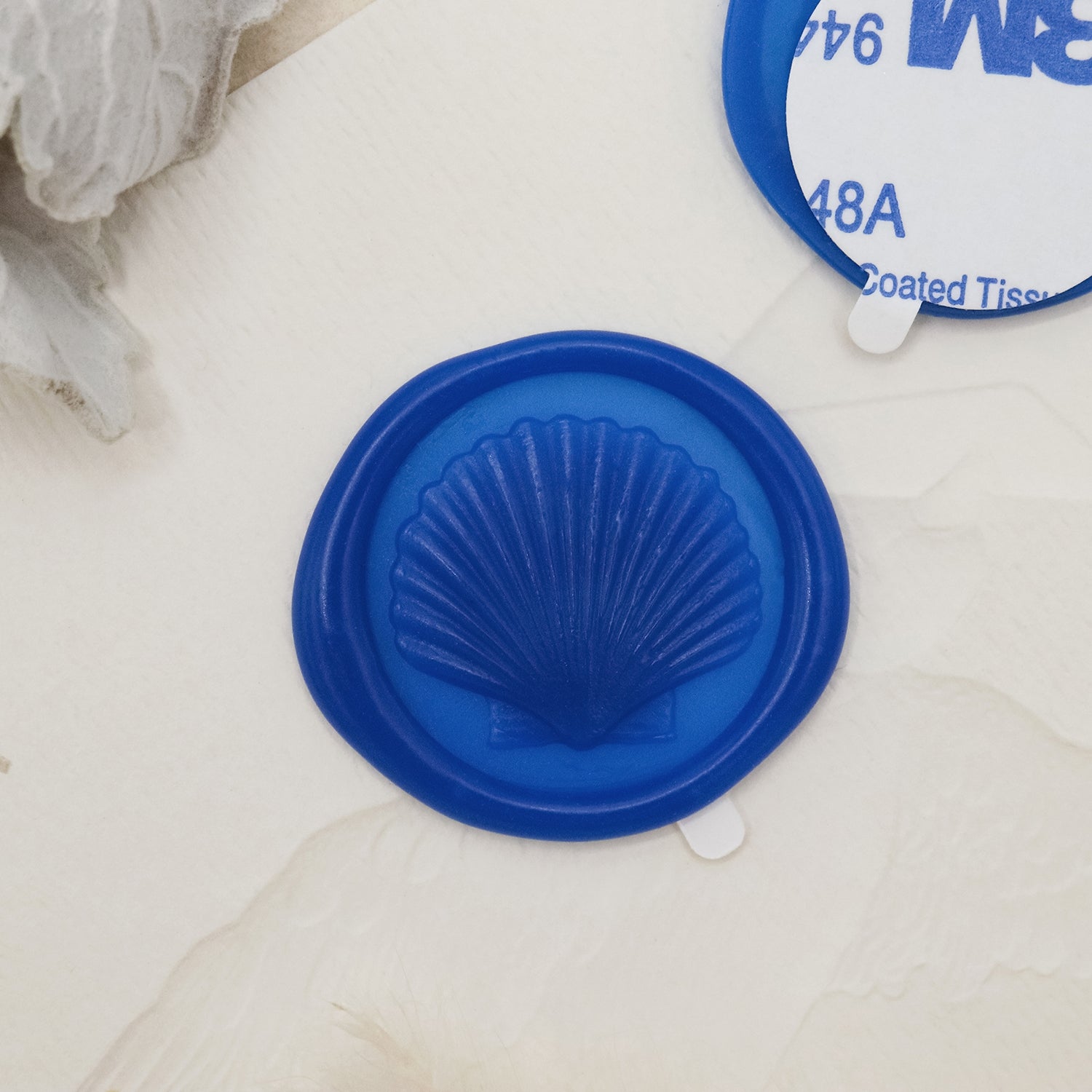 Stamprints Adesivos de Sinete de Lacre Autocolante Concha 3D Relevo 1