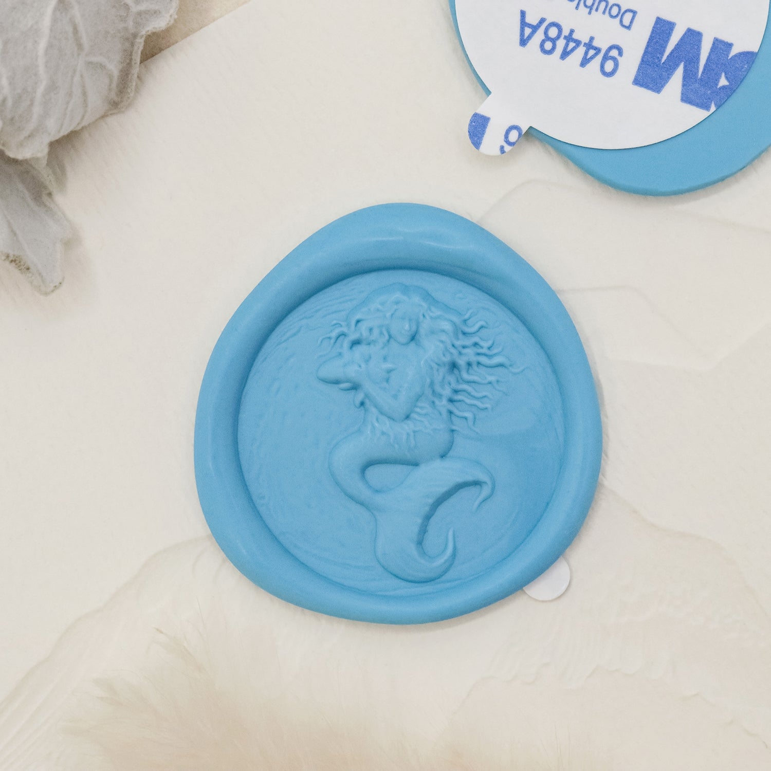 Stamprints Adesivos de Sinete de Lacre Autocolante Poseidon Relevo 3D 1