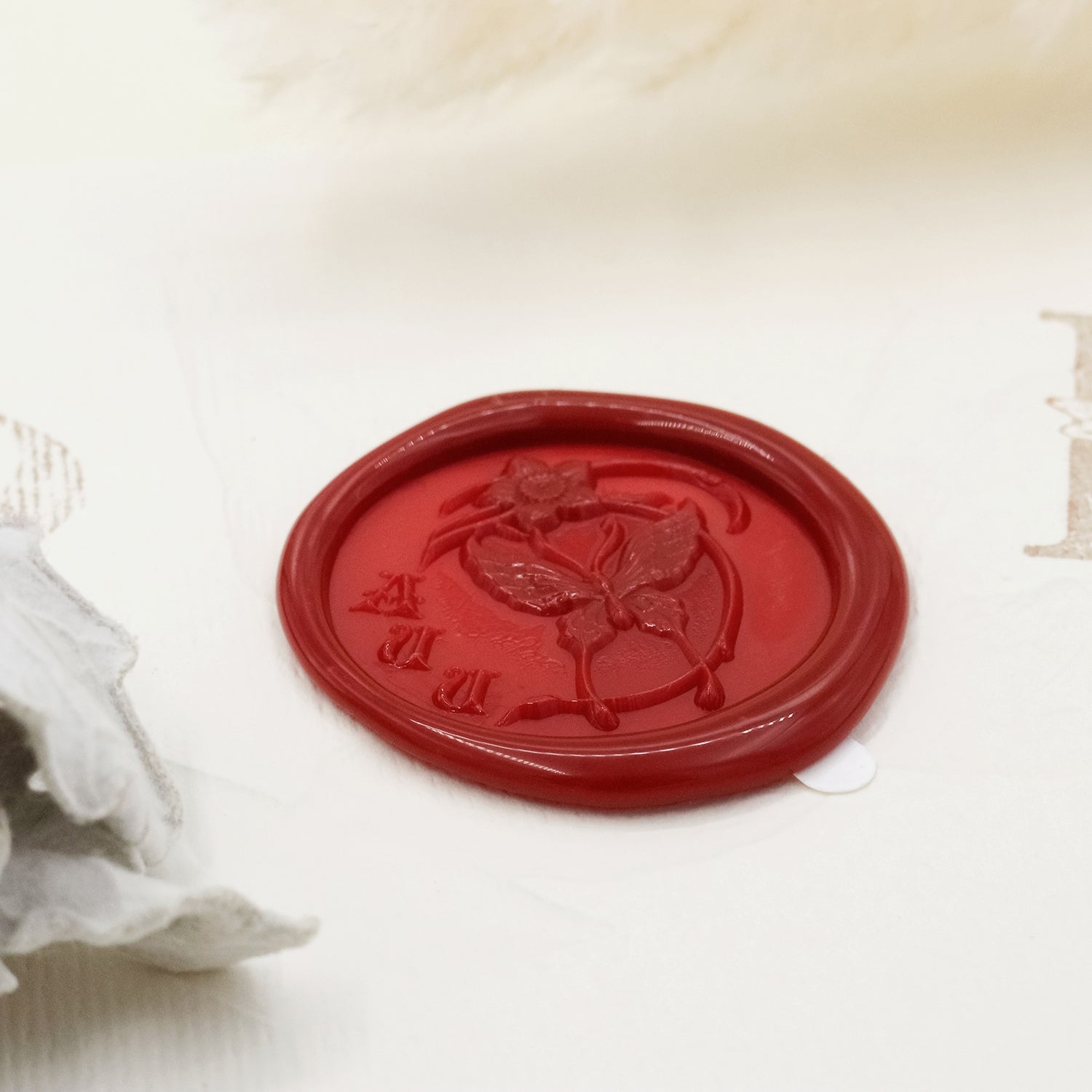 Stamprints Adesivos de Sinete de Lacre Autocolantes com Borboleta em Relevo 3D 4