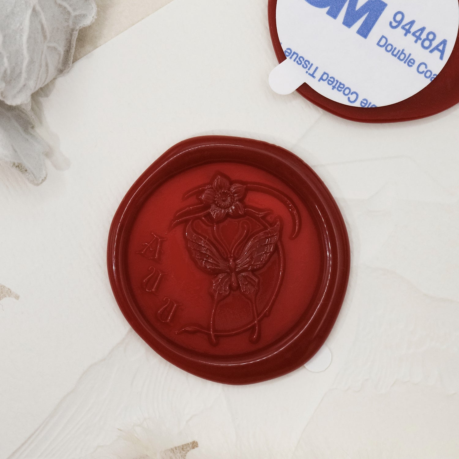 Stamprints Adesivos de Sinete de Lacre Autocolantes com Borboleta em Relevo 3D 1