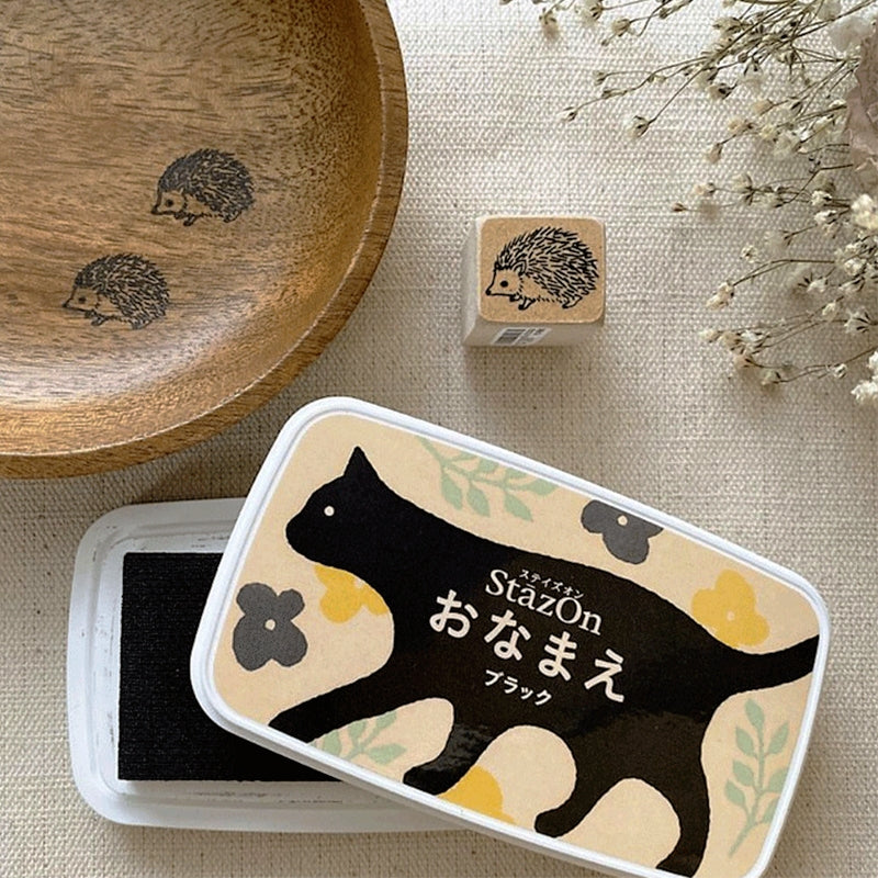 Almofada de Carimbo de Tinta Animal Versátil StazOn ONAMAE3 da Tsukineko