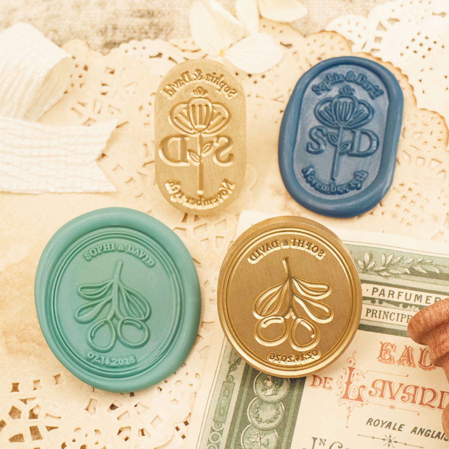  Oval Custom Wedding Wax Seal Stamp4