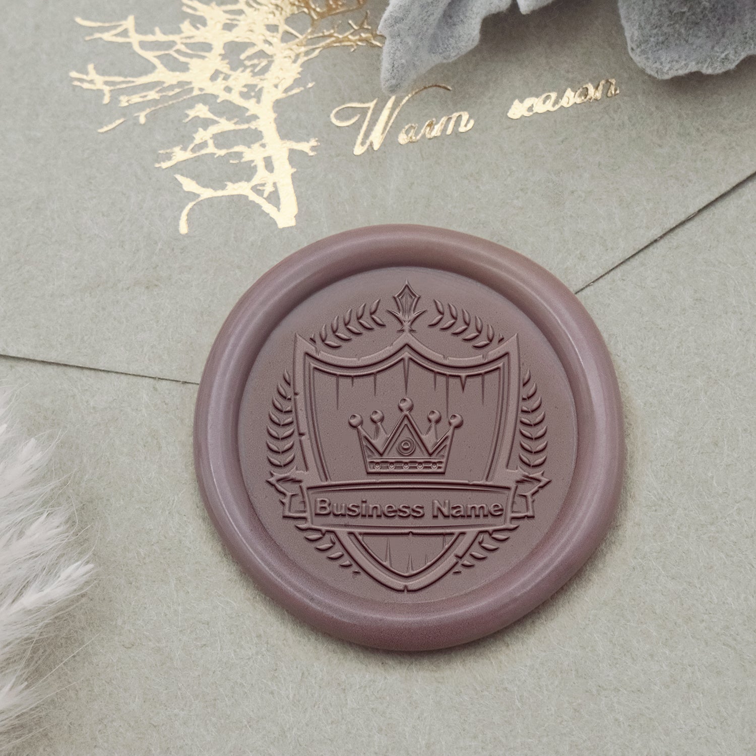 Carimbo de Sinete de Lacre com Logótipo Personalizado - Estilo 21-2