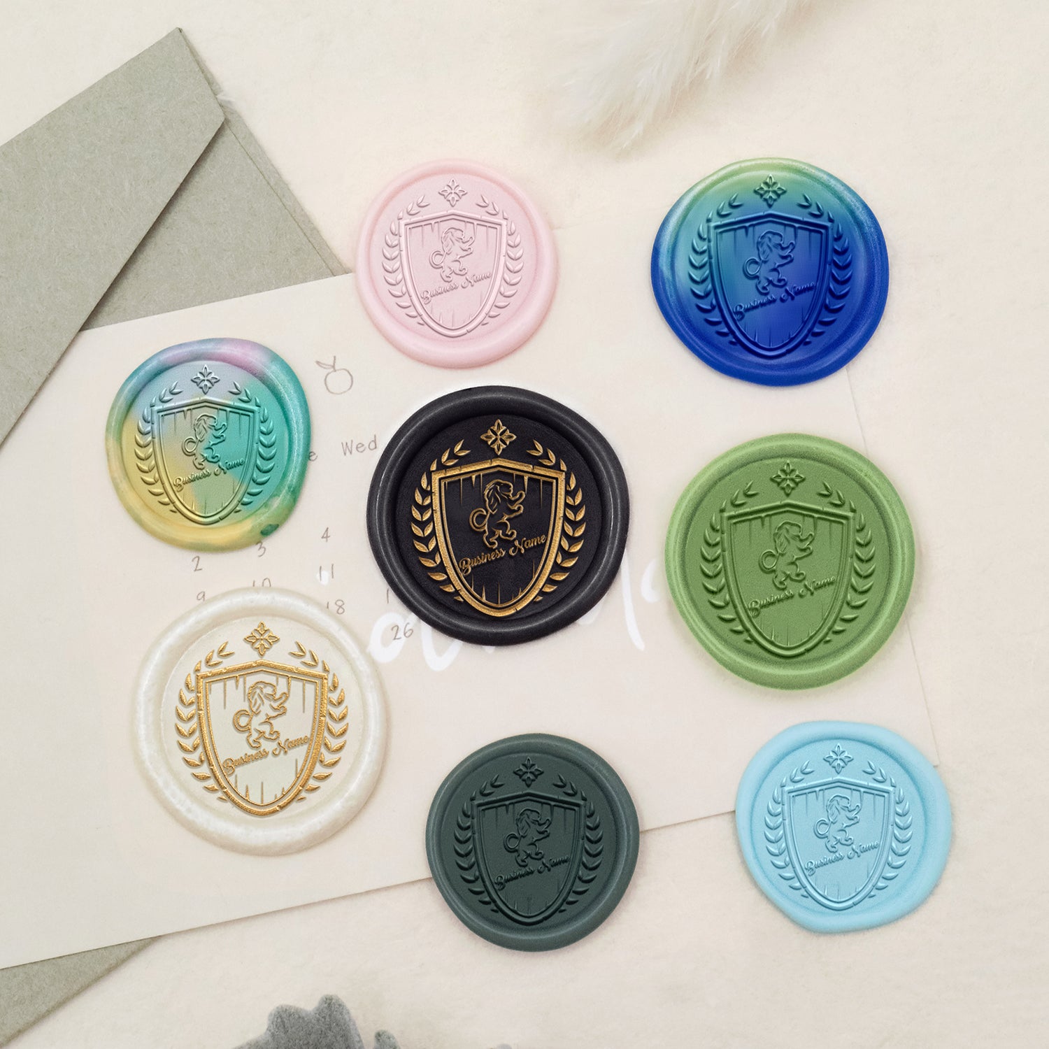 Carimbo de Sinete de Lacre com Logótipo Personalizado - Estilo 20-3
