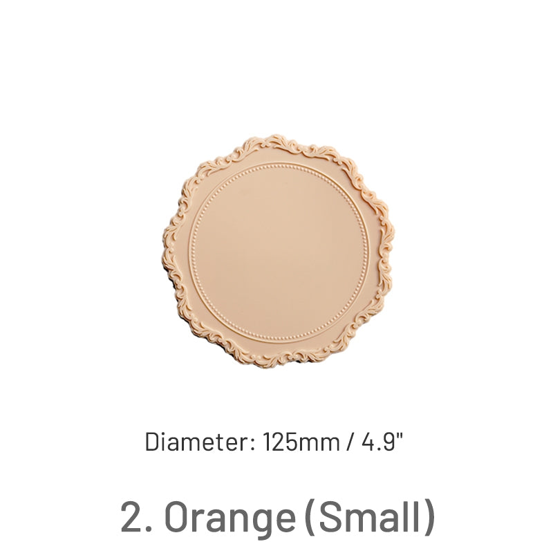 Tapete de Silicone Vintage Barroco de Renda com Sinete de Lacre sku-5