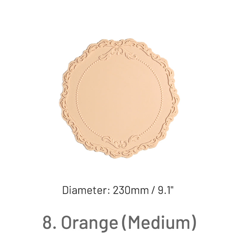 Tapete de Silicone com Sinete de Lacre de Renda Barroca Vintage sku-11