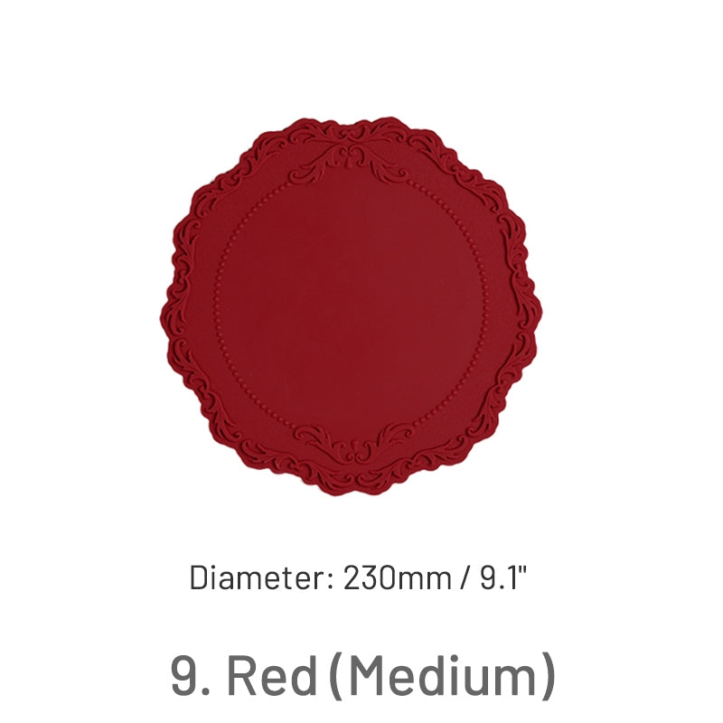Tapete de Silicone para Sinete de Lacre com Renda Barroca Vintage sku-7