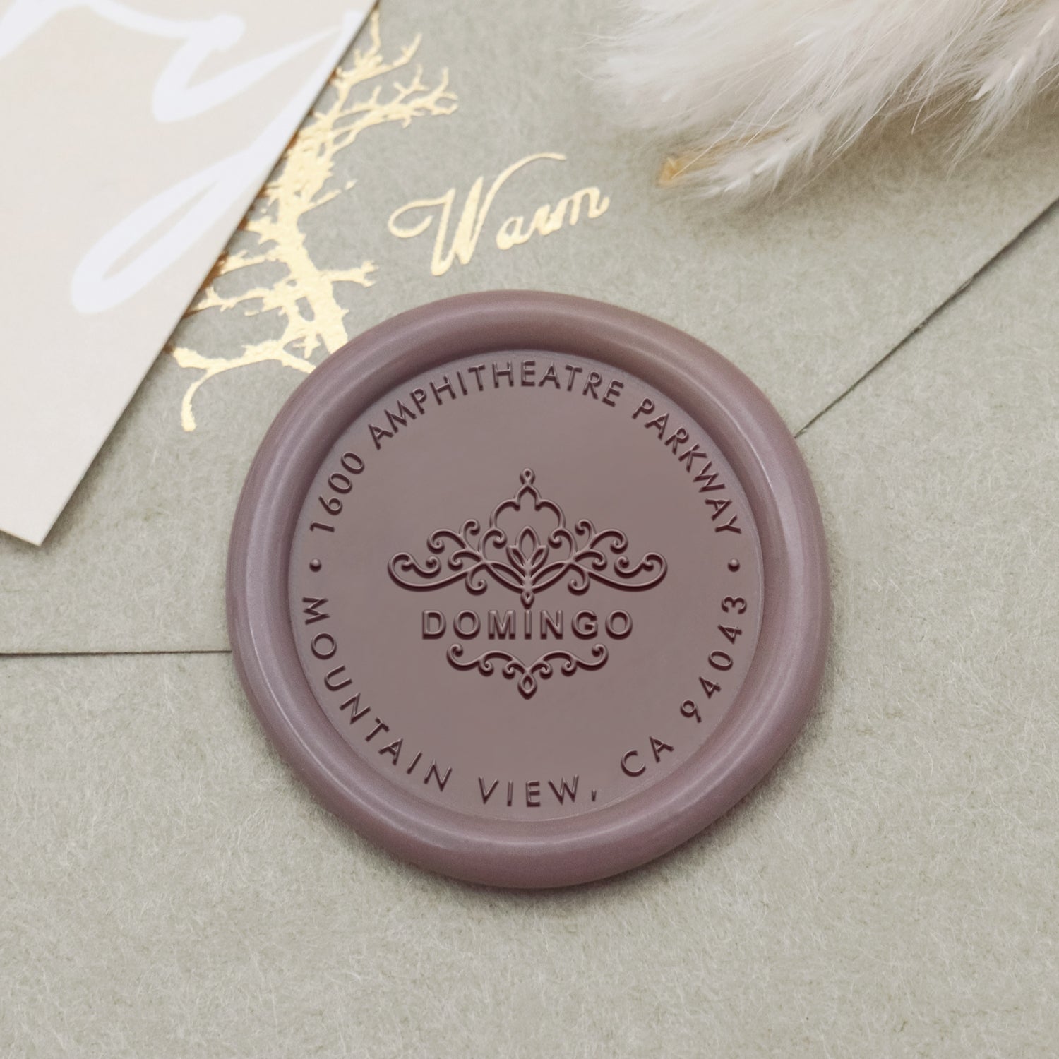 Carimbo de Sinete de Lacre de Morada Personalizado - Estilo 24 1