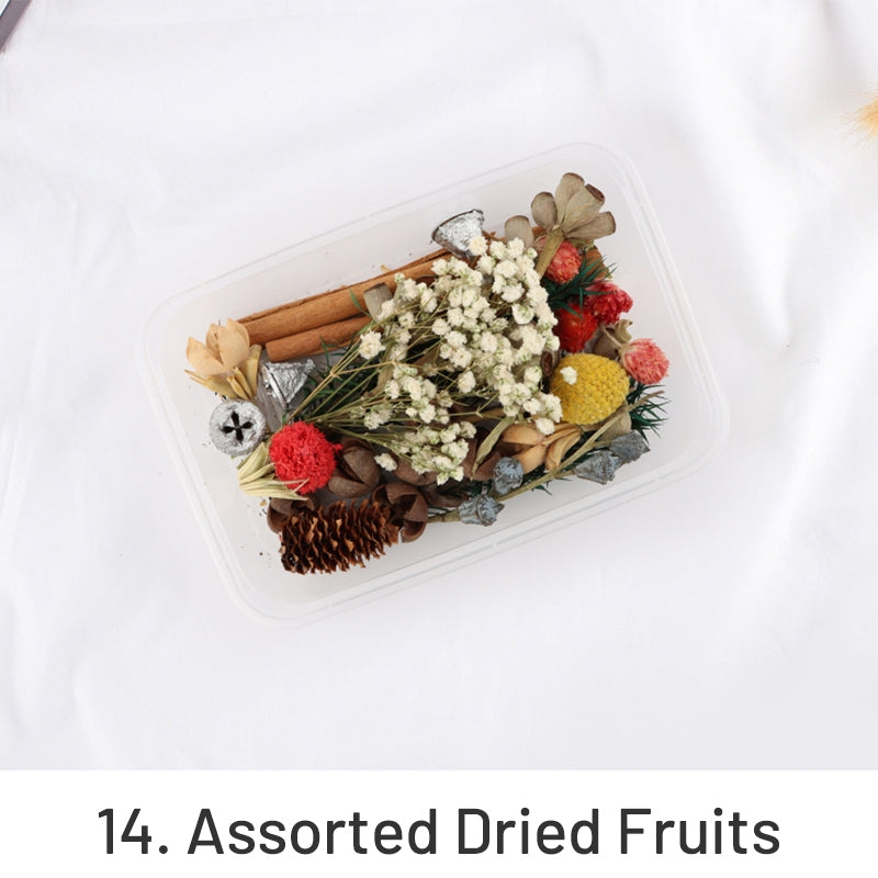 Caixa de Material Floral Preservado com Flores Reais Secas ao Ar sku-14