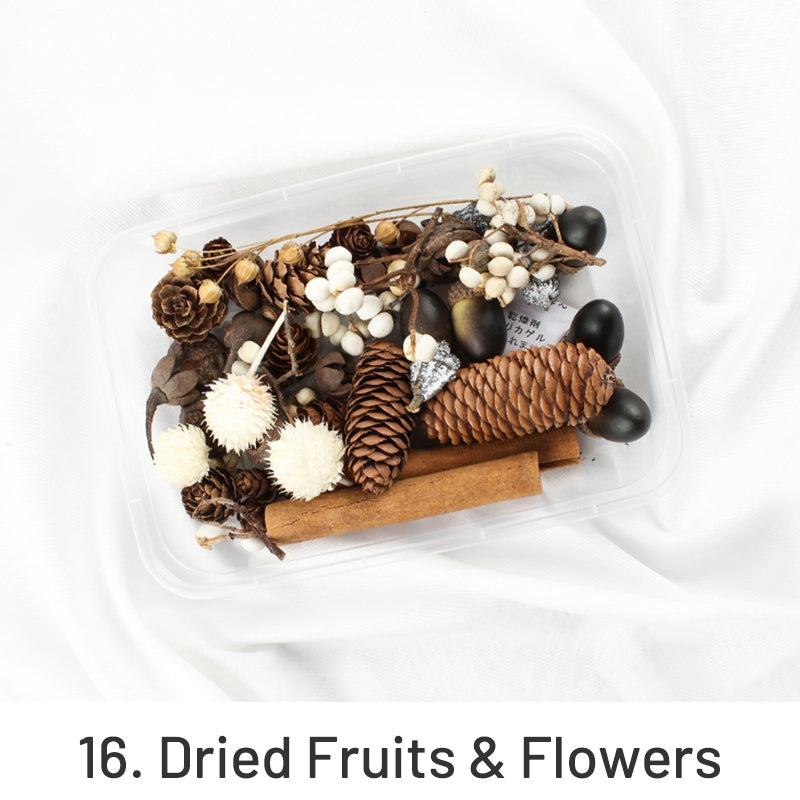 Pack de Material Floral Preservado em Caixa com Flores Reais Secas ao Ar sku-16
