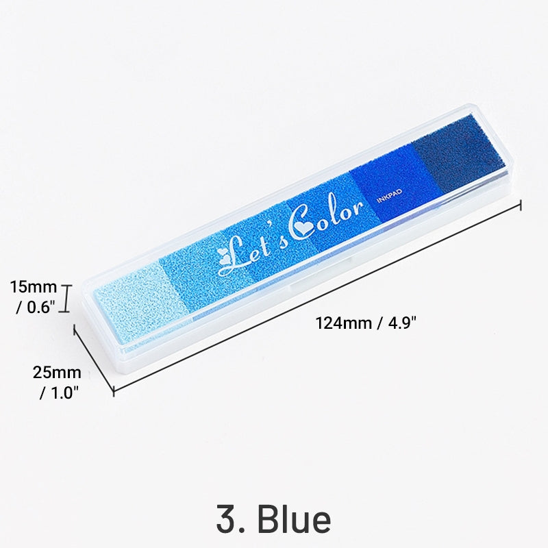 Conjunto de Almofadas de Carimbo de Cores Candy com Gradiente Longo sku-3