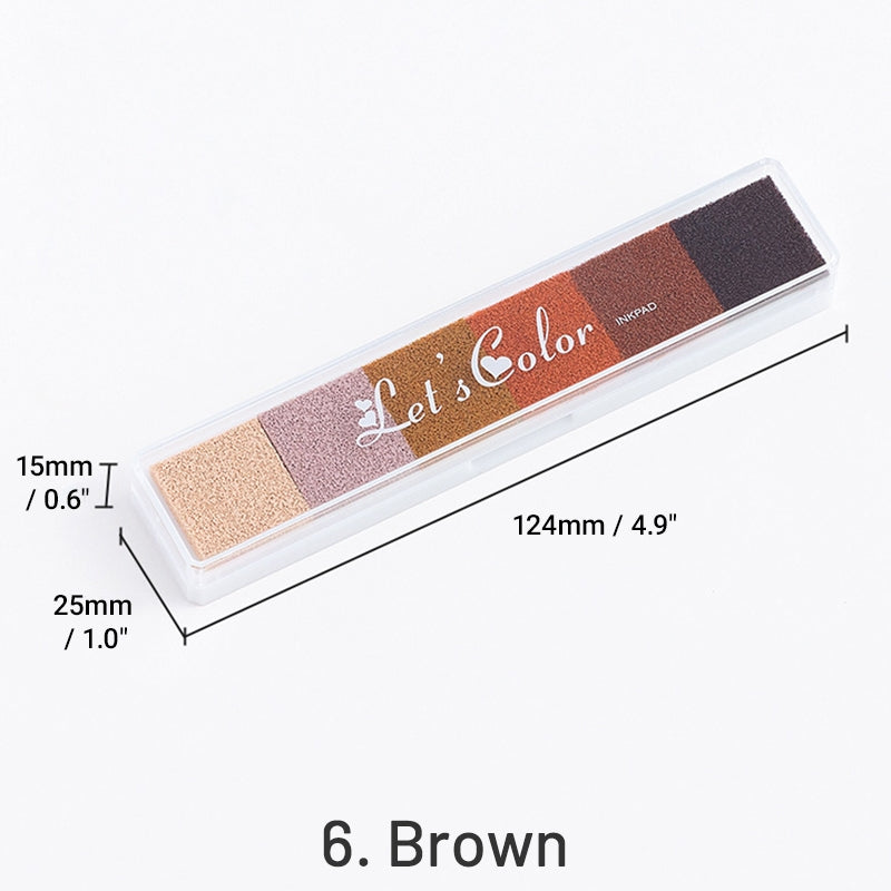 Conjunto de Almofadas de Carimbo de Cor Gradiente Longa Candy sku-6