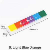 9. Azul Claro Laranja
