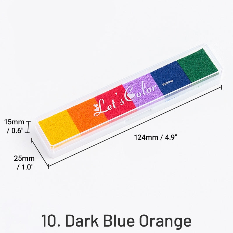 Conjunto de Almofadas de Carimbo de Cor Doce com Gradiente Longo sku-10