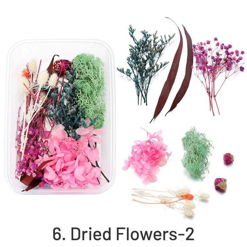 Flores Secas Preservadas Decorativas em Caixa sku-6