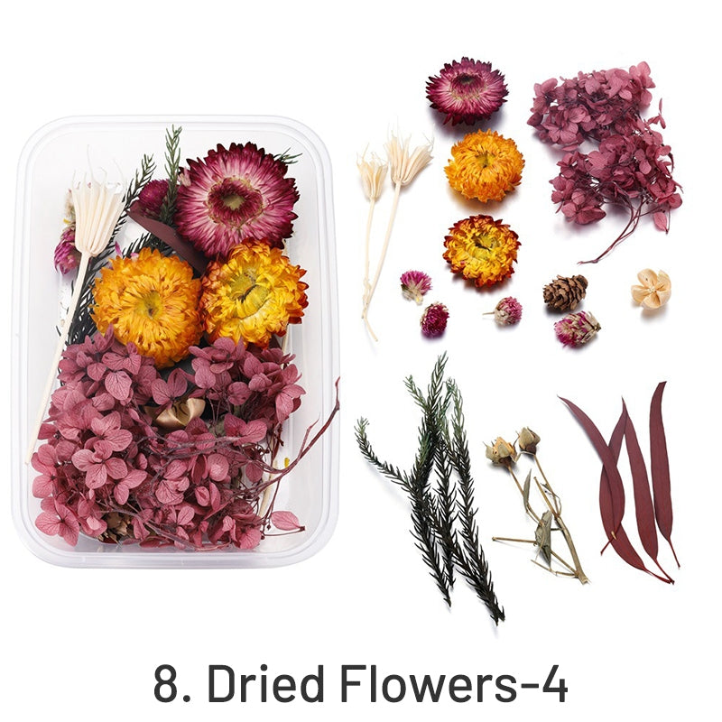 Flores Secas Preservadas Decorativas em Caixa sku-8