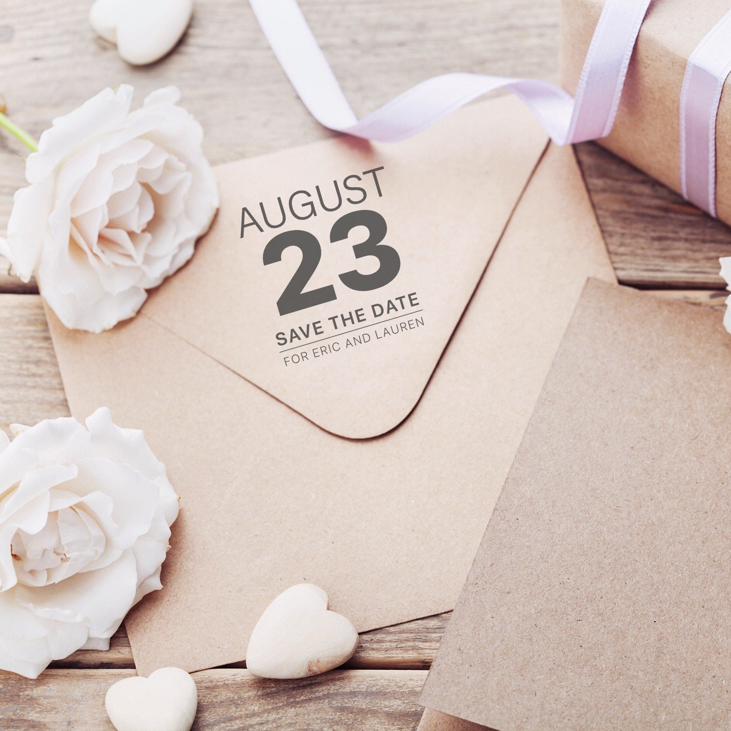 Carimbo de Borracha de Calendário Personalizado para Casamento Guardar a Data wd3