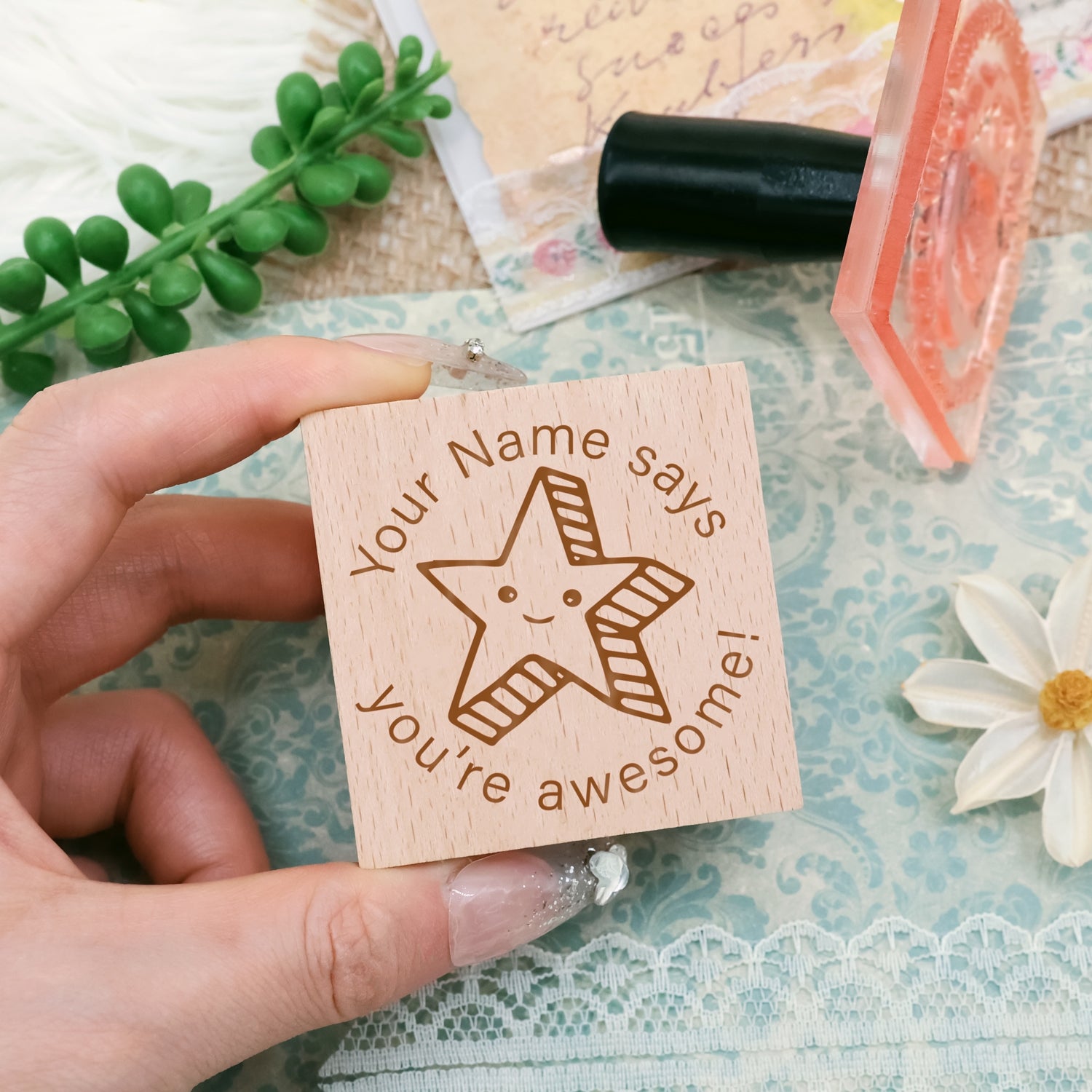 Carimbo de Borracha de Desenho Animado Personalizado para o Dia da Criança -2 2