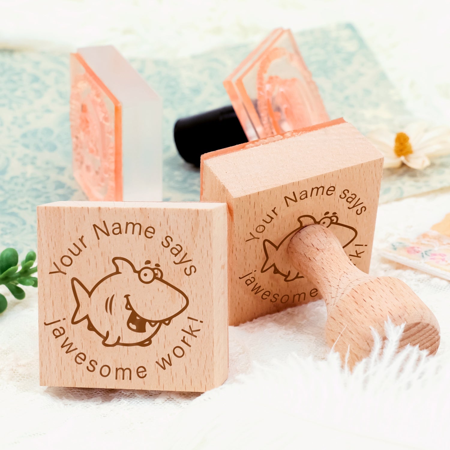 Carimbo de Borracha de Estrela de Desenho Animado Personalizado para o Dia das Crianças-12 4