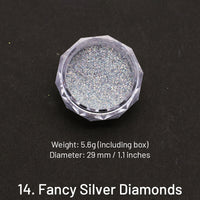 14. Diamantes Prateados Elegantes