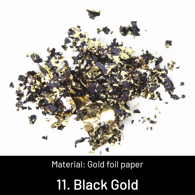 Folhas de Ouro Triturado Decorativas DIY sku-11