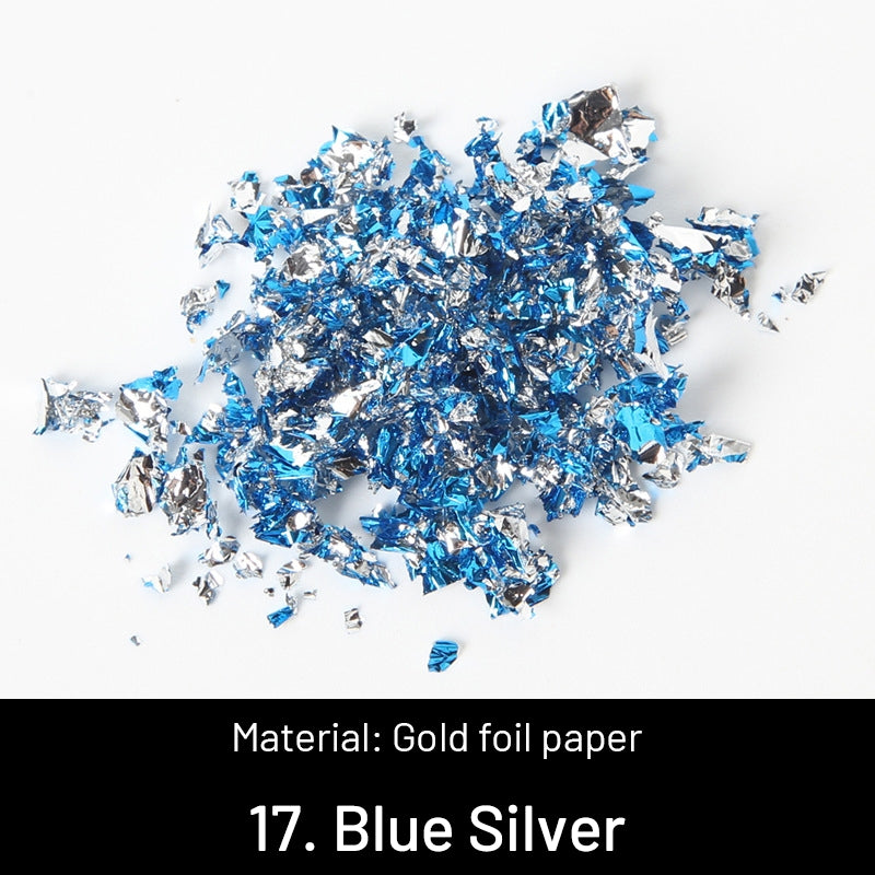 Folhas de Ouro Trituradas Decorativas DIY sku-17