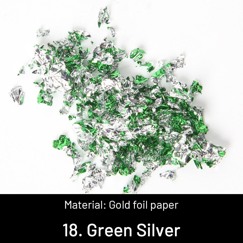 Folhas de Ouro Trituradas Decorativas DIY sku-18