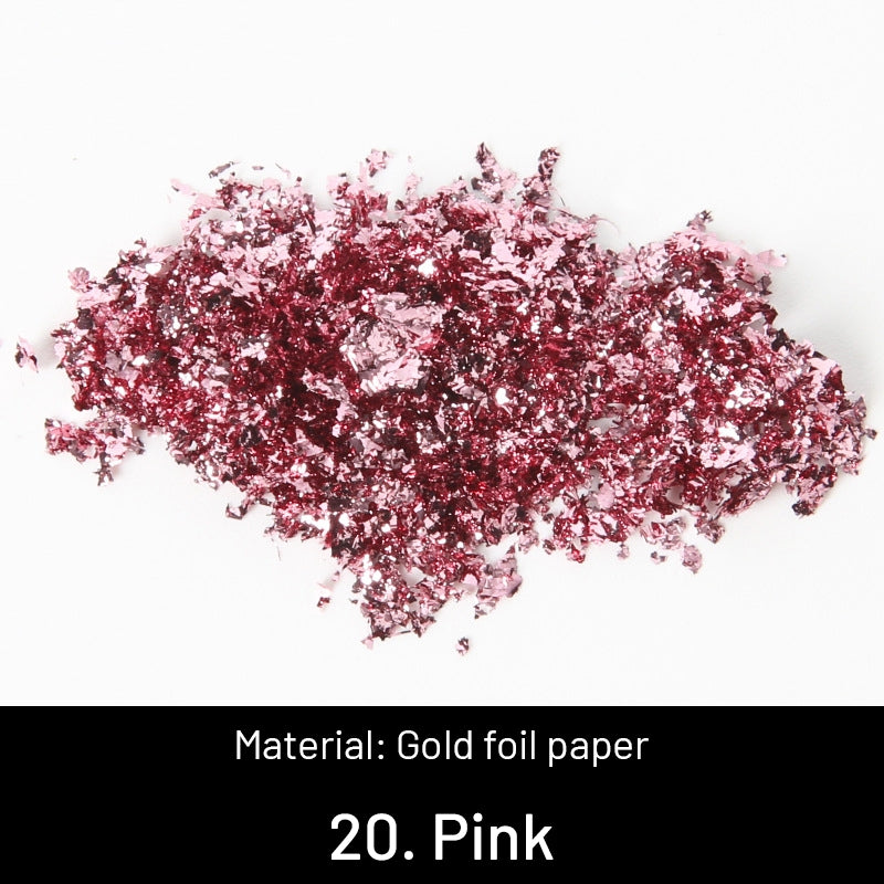 Folhas Douradas Decorativas Trituradas DIY sku-20