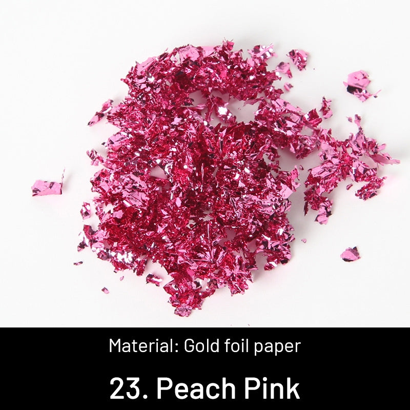 Folhas de Ouro Triturado Decorativas DIY sku-23