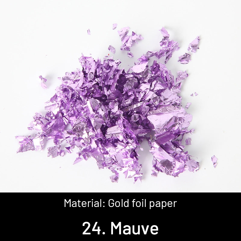 Folhas de Ouro Trituradas Decorativas DIY sku-24