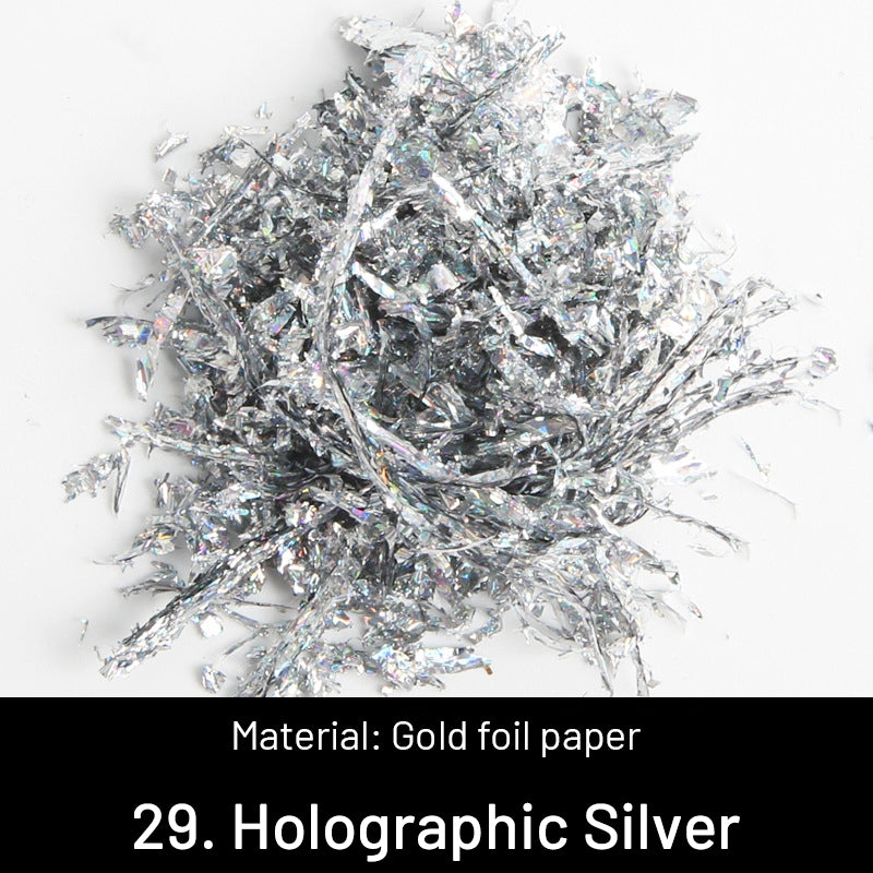 Folhas Douradas Decorativas Trituradas DIY sku-29