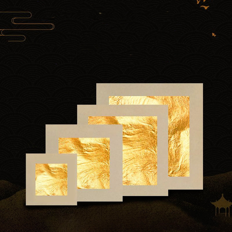 Folhas Quadradas de Ouro 24K de Pasta de Ouro Puro