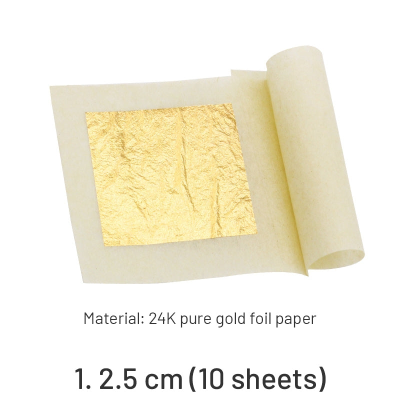 Folhas de Ouro Quadradas de Pasta de Ouro Puro 24K sku-1