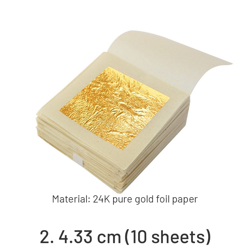 Folhas Quadradas de Ouro 24K Pasta de Ouro Puro sku-2