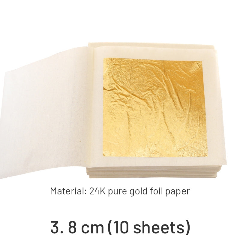 Folhas de Ouro Quadradas de Pasta de Ouro Puro 24K sku-3
