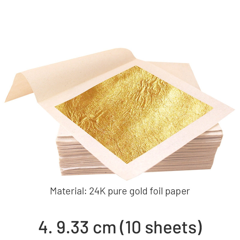 Folhas de Ouro Quadradas Pasta de Ouro Puro 24K sku-4
