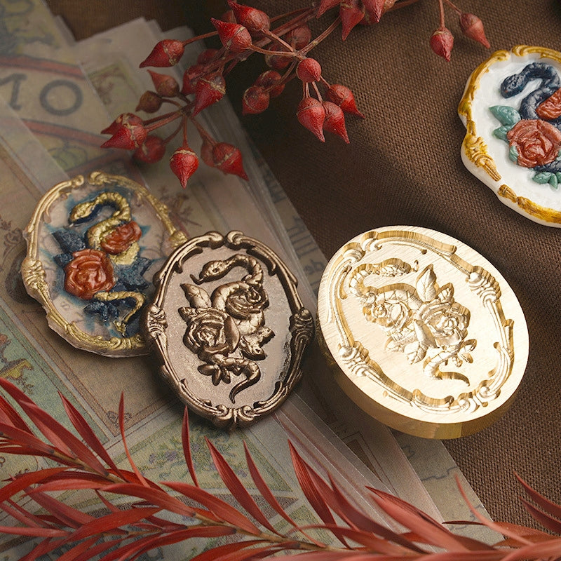 Carimbo de Sinete de Lacre Senhora em Relevo 3D (6 Designs) b2