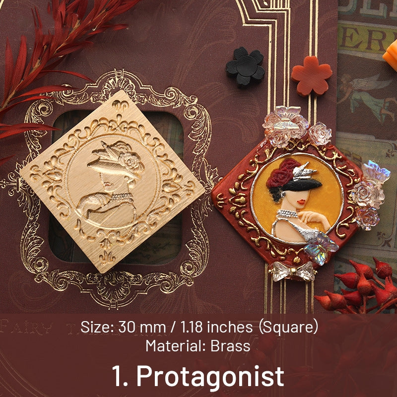 Carimbo de Sinete de Lacre Senhora em Relevo 3D (6 Designs) sku-1