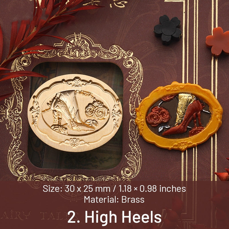 Carimbo de Sinete de Lacre Senhora em Relevo 3D (6 Designs) sku-2