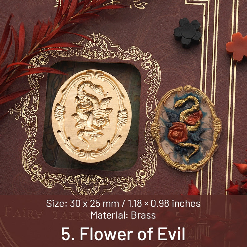 Carimbo de Sinete de Lacre Senhora em Relevo 3D (6 Designs) sku-5
