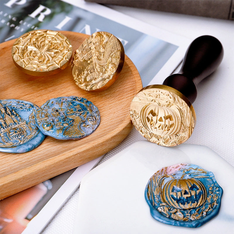 Carimbos de Lacre de Halloween em Relevo 3D (5 Designs) b1