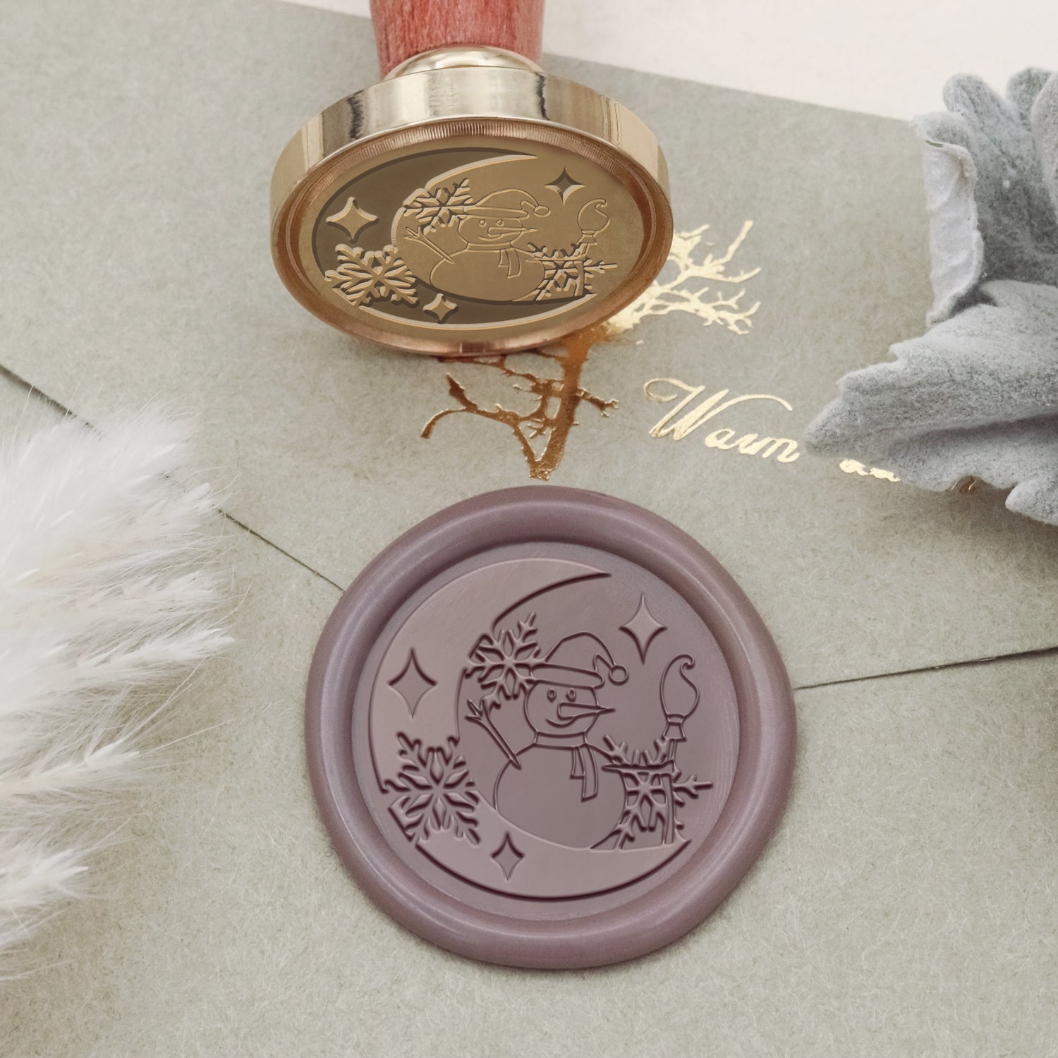 Carimbo de Sinete de Lacre de Natal (27 Designs)-21 2