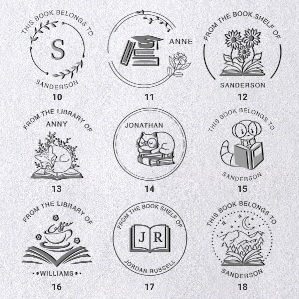 Chancela de Livros Personalizada (27 Designs) Chancela de Livros Personalizada (27 Designs)41